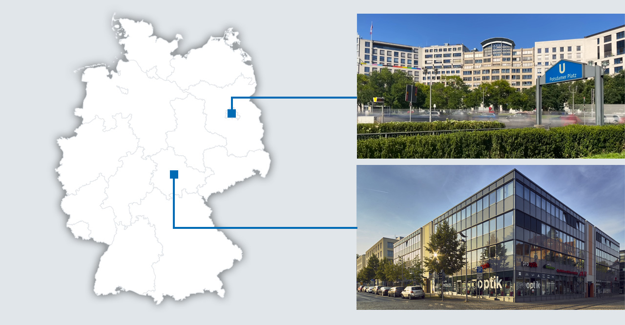 Locations of SocraMetrics offices in germany
